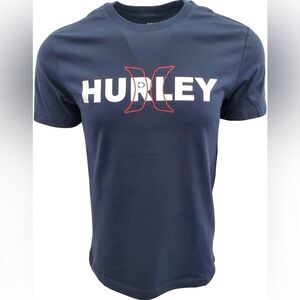 Hurley 100% Cotton Signature Logo Graphic Tee Shirt Casual Essential M